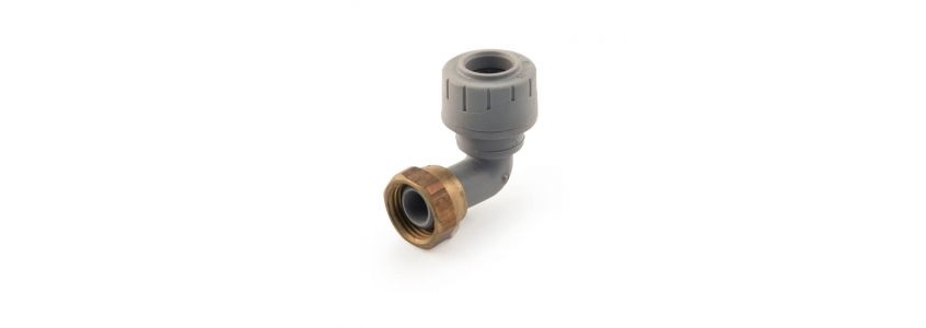 Polyplumb Bent Tap Connector 1 2 BSP Swivel X 15mm